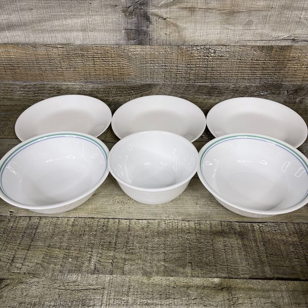 Vintage Correlle Dishes Lot of Bowls & Plates Made in USA - Picture 1 of 16